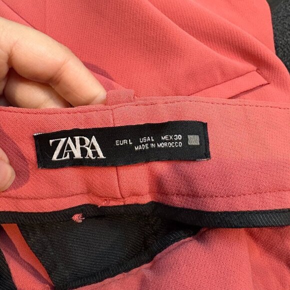Zara coral salmon trouser dress pants - Picture 5 of 5
